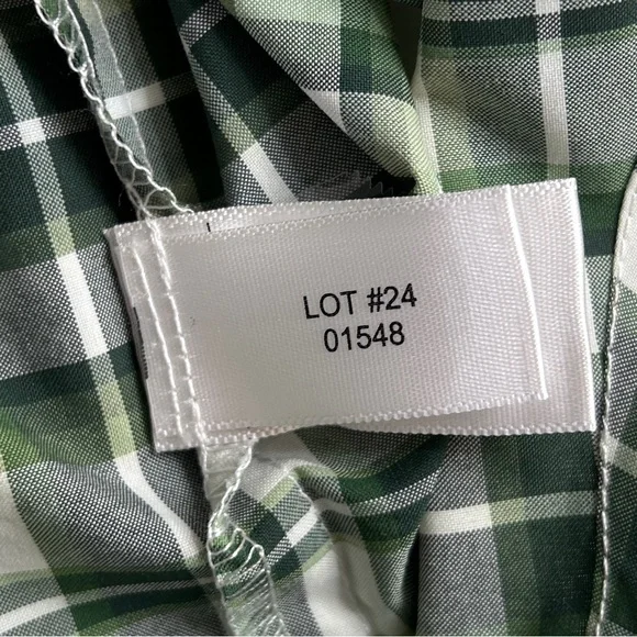 Coolibar men’s long sleeve green check plaid button down size L - Picture 7 of 9